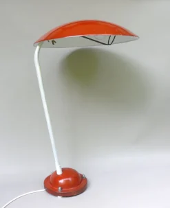 New Pamono Orange and Light Beige Outdoor Mushroom Lamp from Bega, 1950s