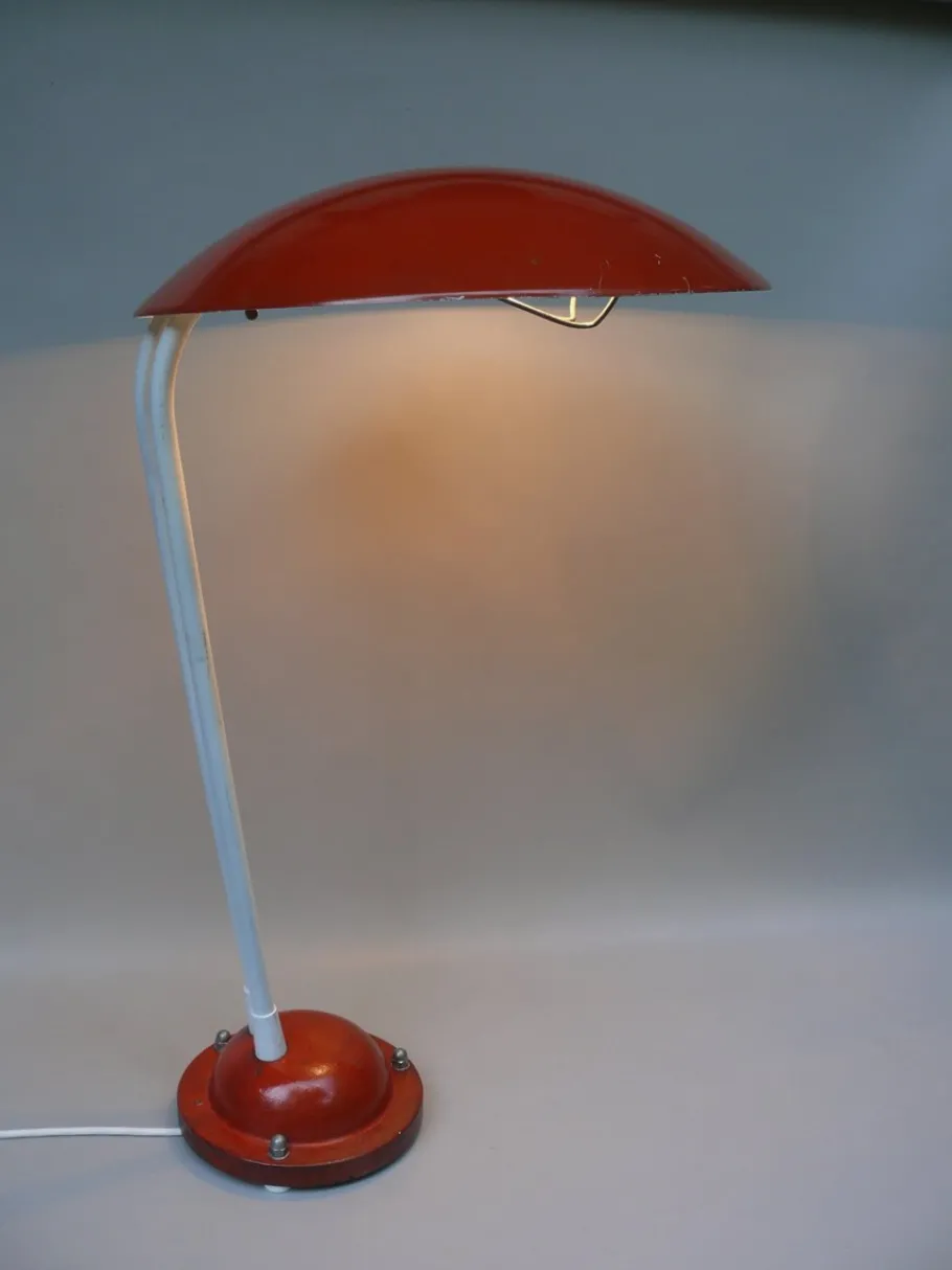 New Pamono Orange and Light Beige Outdoor Mushroom Lamp from Bega, 1950s