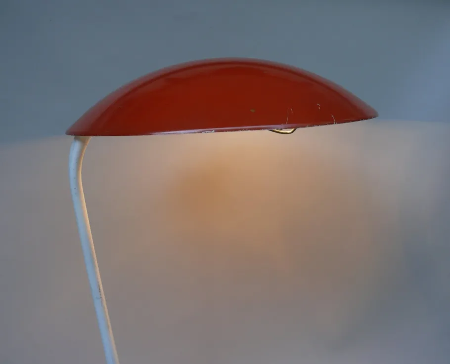 New Pamono Orange and Light Beige Outdoor Mushroom Lamp from Bega, 1950s