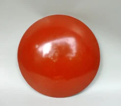 New Pamono Orange and Light Beige Outdoor Mushroom Lamp from Bega, 1950s