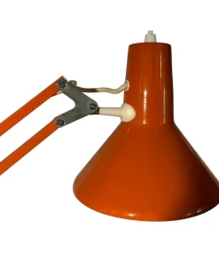 Sale Pamono Orange Danish Architect's Clamp Lamp by HGF for Maxam, 1968