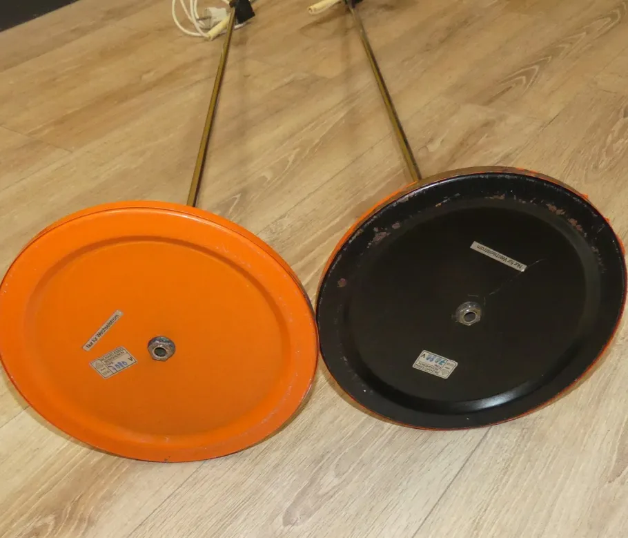 Best Pamono Orange Floor Lamps by Richard Essig, 1970s, Set of 2