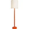 Outlet Pamono Orange Glazed Ceramic Floor Lamp, 1970s