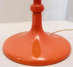 Outlet Pamono Orange Glazed Ceramic Floor Lamp, 1970s