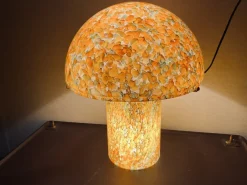 Sale Pamono Orange Mushroom Lamp by Peill and Putzler, 1970s