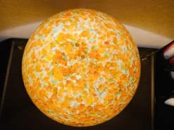 Sale Pamono Orange Mushroom Lamp by Peill and Putzler, 1970s