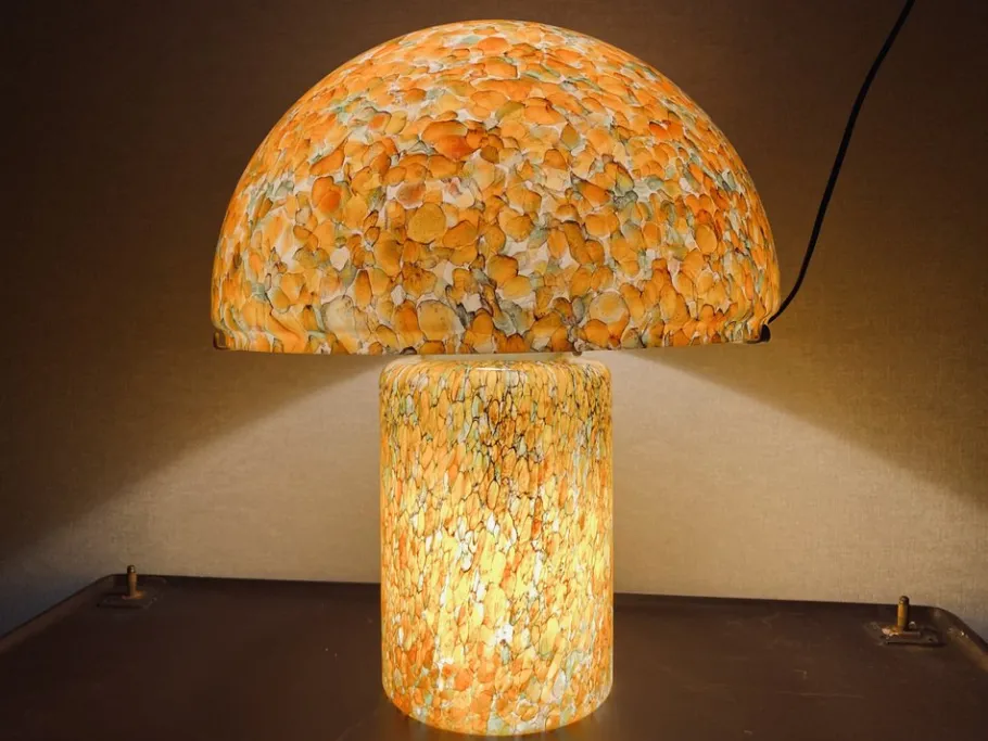 Sale Pamono Orange Mushroom Lamp by Peill and Putzler, 1970s