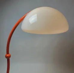Clearance Pamono Orange Serpente Floor Lamp by Elio Martinelli for Luce, Italy, 1970s