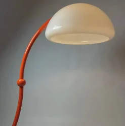 Clearance Pamono Orange Serpente Floor Lamp by Elio Martinelli for Luce, Italy, 1970s