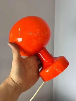 Clearance Pamono Orange Table Lamp by Michael Bang for Holmegaard