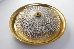 Sale Pamono Orrefors Brass Wall Lamp by Fagerlund for Lyfa, 1960s