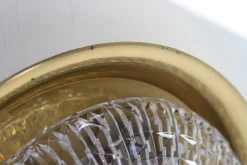 Sale Pamono Orrefors Brass Wall Lamp by Fagerlund for Lyfa, 1960s