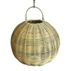 Best Pamono Outdoor Faux Rattan Globe Lantern, 2010s