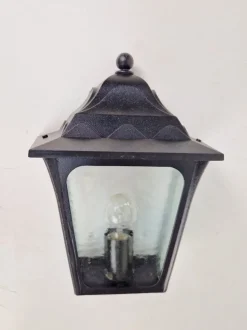 Sale Pamono Outdoor Wall Lamp Metal Glass Wall Lamp from RZB, 1980s