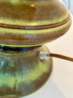 Hot Pamono Pagoda-Shaped Green Gradient Glazed Fat Lava Lamps, 1960s, Set of 2