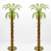 Online Pamono Palm Tree Floor Lamp in Murano Glass and Brass, 1979, Set of 2