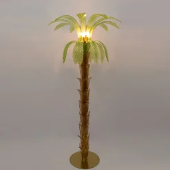 Online Pamono Palm Tree Floor Lamp in Murano Glass and Brass, 1979, Set of 2