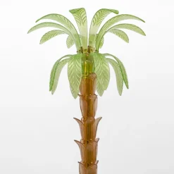 Online Pamono Palm Tree Floor Lamp in Murano Glass and Brass, 1979, Set of 2