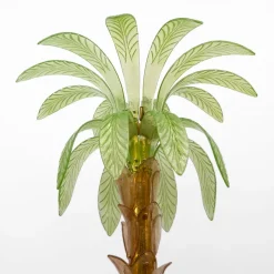Online Pamono Palm Tree Floor Lamp in Murano Glass and Brass, 1979, Set of 2