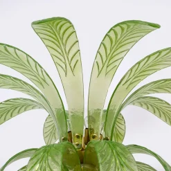 Online Pamono Palm Tree Floor Lamp in Murano Glass and Brass, 1979, Set of 2