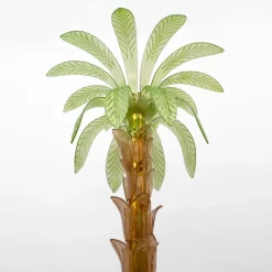 Online Pamono Palm Tree Floor Lamp in Murano Glass and Brass, 1979, Set of 2