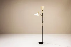 Sale Pamono Pelikan Floor Lamp in Brass and Lacquered Steel by J.T. Kalmar, Austria, 1950s