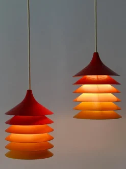 Best Pamono Pendant Lamps Duett by Bent Gantzel Boysen for Ikea Sweden, 1980s, Set of 2