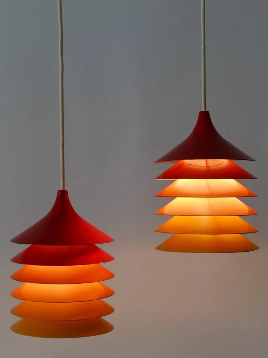 Best Pamono Pendant Lamps Duett by Bent Gantzel Boysen for Ikea Sweden, 1980s, Set of 2