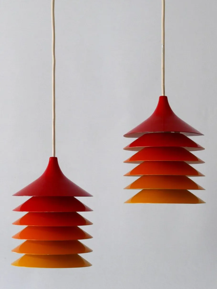 Best Pamono Pendant Lamps Duett by Bent Gantzel Boysen for Ikea Sweden, 1980s, Set of 2