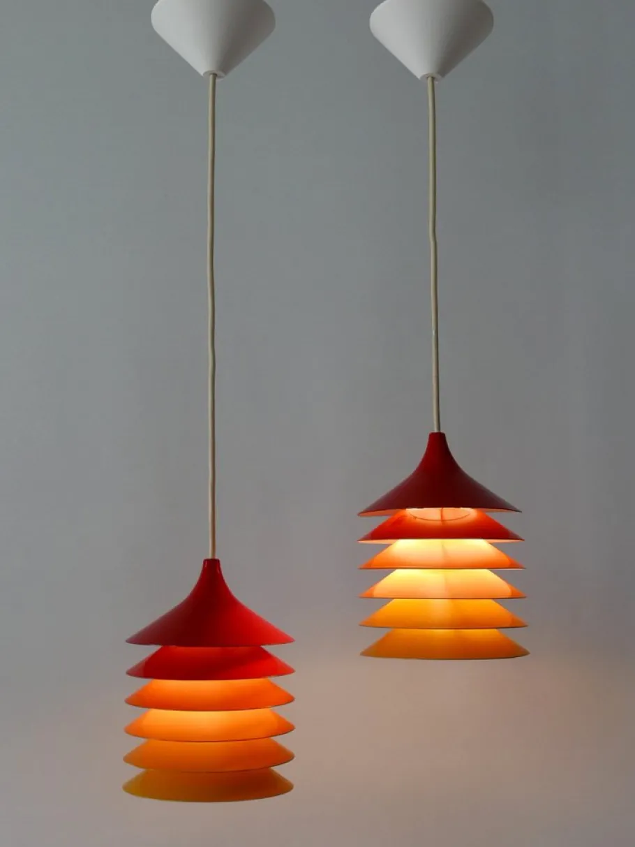 Best Pamono Pendant Lamps Duett by Bent Gantzel Boysen for Ikea Sweden, 1980s, Set of 2