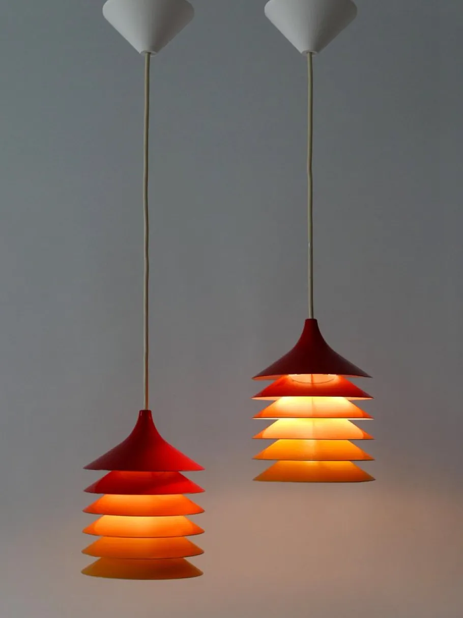Best Pamono Pendant Lamps Duett by Bent Gantzel Boysen for Ikea Sweden, 1980s, Set of 2