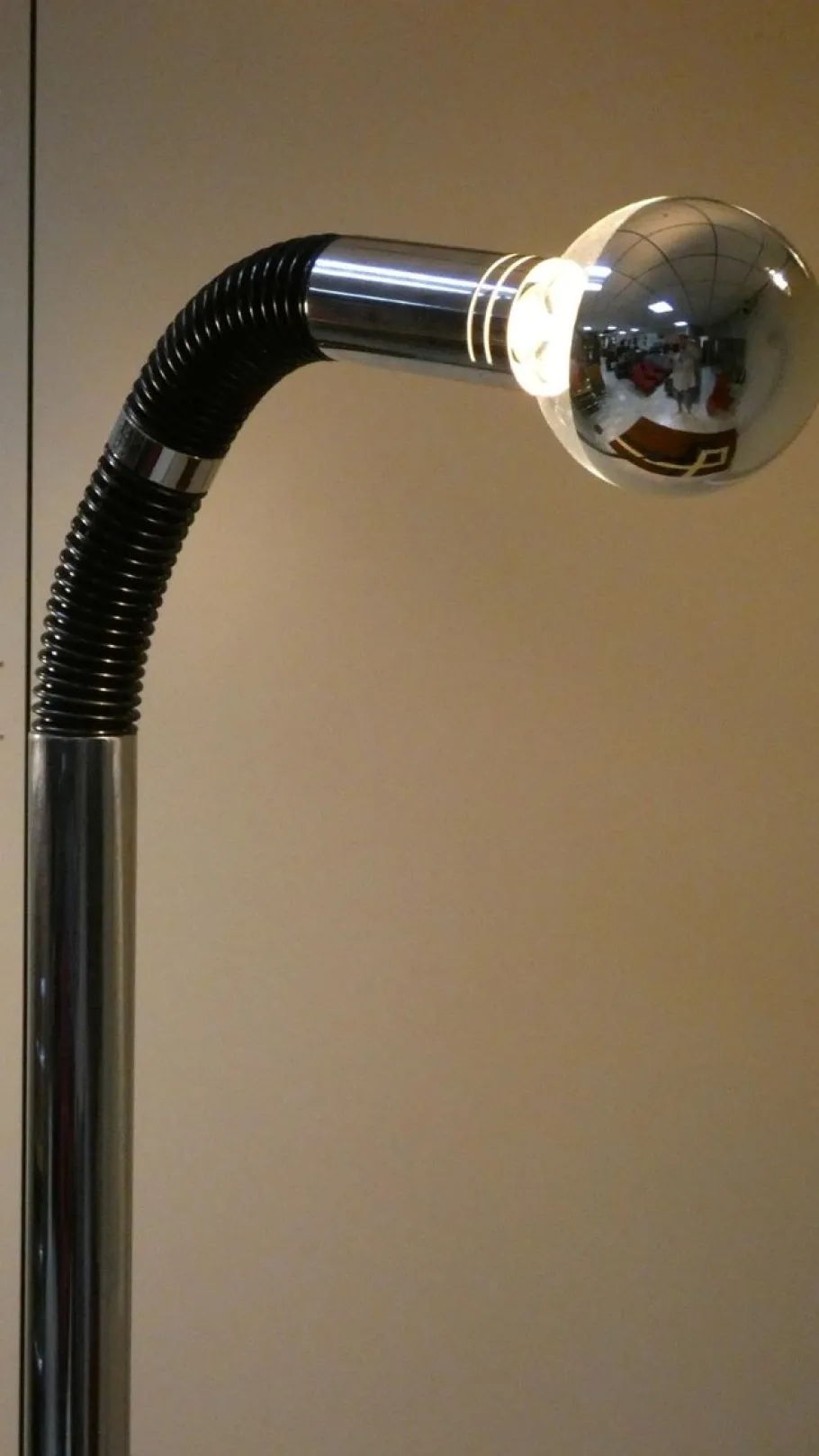 Best Pamono Periscope Floor Lamp in Chromed Steel and Rubber by Martini Luce, 1970s