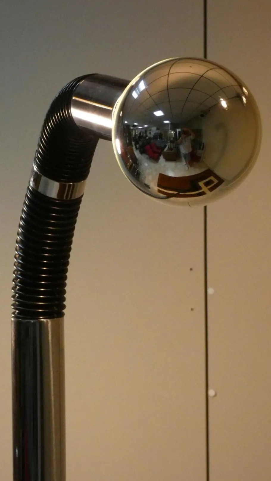 Best Pamono Periscope Floor Lamp in Chromed Steel and Rubber by Martini Luce, 1970s