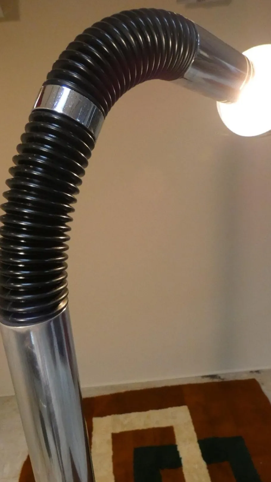 Best Pamono Periscope Floor Lamp in Chromed Steel and Rubber by Martini Luce, 1970s