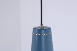 Sale Pamono Petrol Blue Model 25 Adjustable Wall Lamp by W. Hagoort for Hagoort, 1950s
