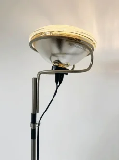 New Pamono Piantana Toio Floor Lamp by Achille Castiglioni for Flos, 1960s