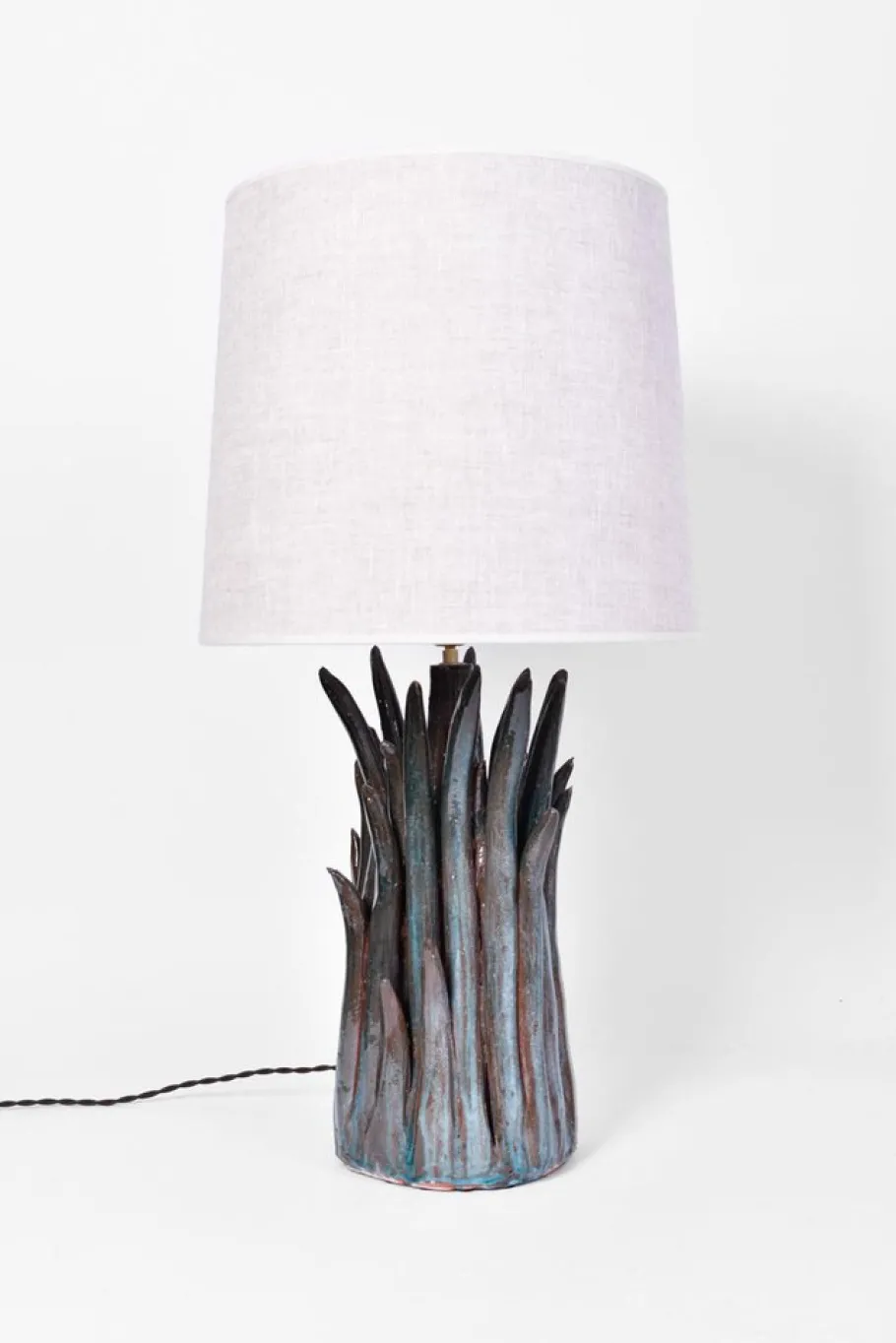 Best Pamono Pico Blue Ceramic Lamp by Barracuda Interiors