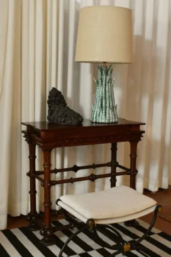 Clearance Pamono Pico Green White Ceramic Lamp by Barracuda Interiors