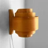 Sale Pamono Pine Veneer Wall Lamp V327 by Hans-Agne Jakobsson for Ellysett, Sweden, 1960s