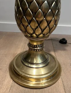 Sale Pamono Pineapple Floor Lamp in Brass