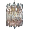 Sale Pamono Pink & Ice Poliedri Chandelier attributed to Carlo Scarpa from Venini, 1955