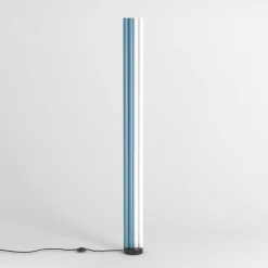 Best Pamono Pink and Yellow Parallel Tubes Floor Light by Atelier Areti