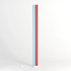 Best Pamono Pink and Yellow Parallel Tubes Floor Light by Atelier Areti