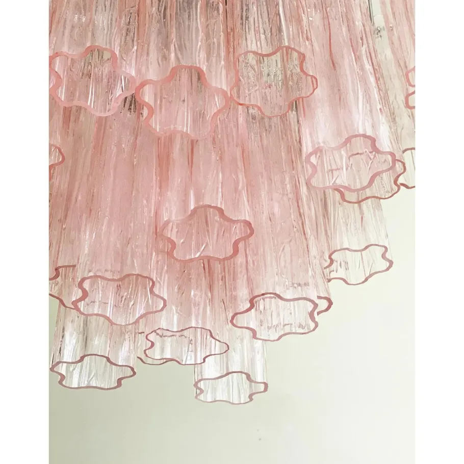 Sale Pamono Pink Tronchi Murano Glass Chandelier by Simoeng