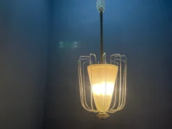 New Pamono Polegoso Murano Glass Pendant from Barovier, Italy, 1940s