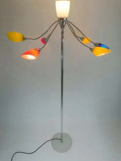 Pamono Poli Po Floor Lamp from De Majo, 1990s
