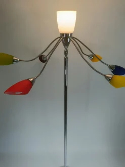 Pamono Poli Po Floor Lamp from De Majo, 1990s