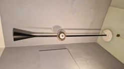 Best Pamono Polifemo Floor Lamp in Lacquered Metal with Marble by Angelo Lelii for Arredoluce, 1956