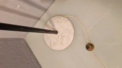 Best Pamono Polifemo Floor Lamp in Lacquered Metal with Marble by Angelo Lelii for Arredoluce, 1956