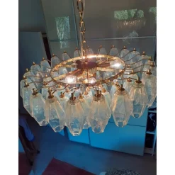 Sale Pamono Polyhedron Murano Glass in Opalino Color by Simoeng for Simoeng